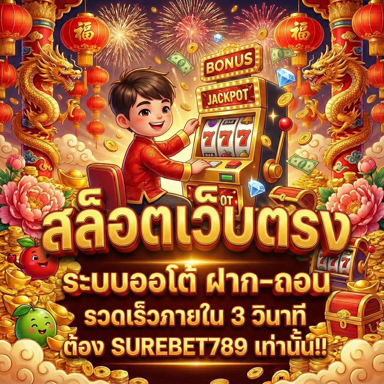 Surebet789 สล็อตเว็บตรง ไม่ผ่านเอเย่นต์ อันดับ1 มาแรง แจกหนัก แจกจริง